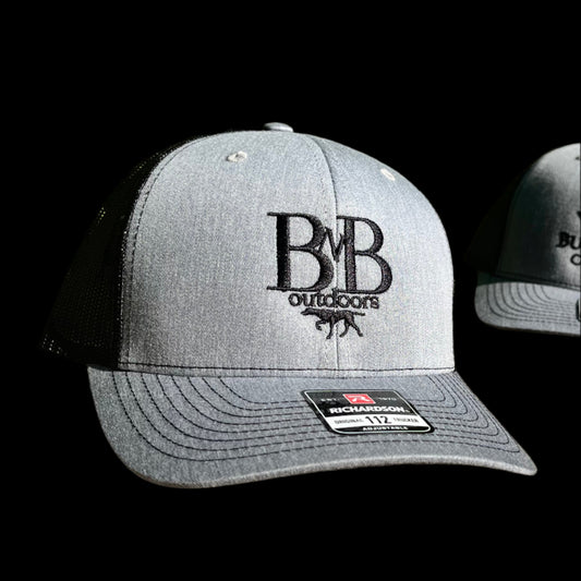 BNB Richardson 112 Trucker Cap (Heather Grey/Black)