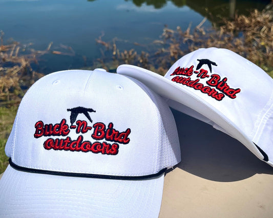 Buck-N-Bird Outdoors Richardson rope hat (White/Black)