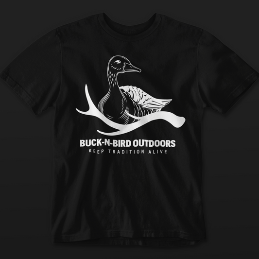 USA-Made Buck-N-Bird 100% Cotton T-Shirt