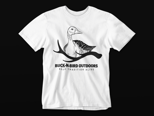 USA-Made Buck-N-Bird 100% Cotton T-Shirt