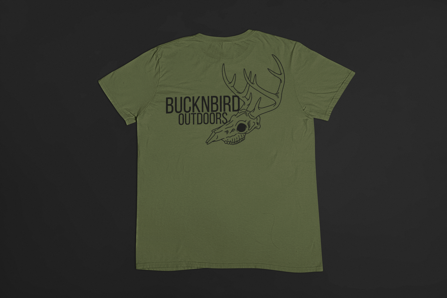 Buck Skull USA-Made Ringspun Unisex T-Shirt