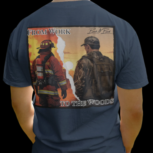 From work to the woods Fireman USA-Made Ringspun T-Shirt