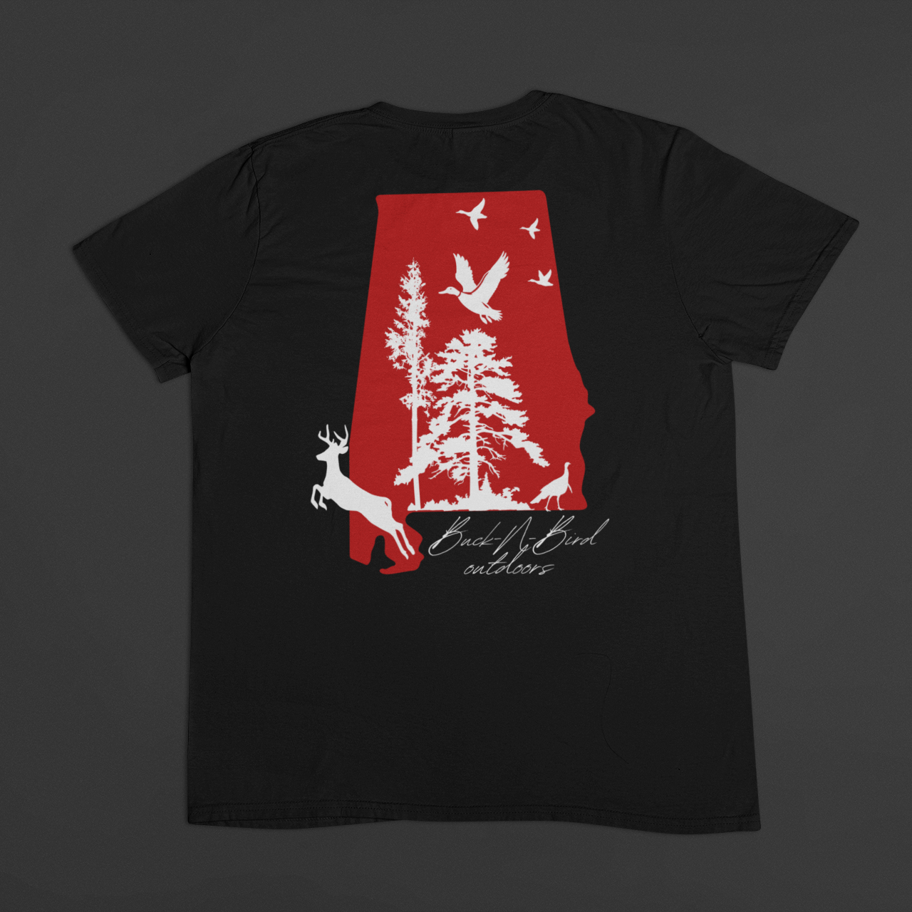 USA-Made Alabama Hunting 100% Cotton T-Shirt