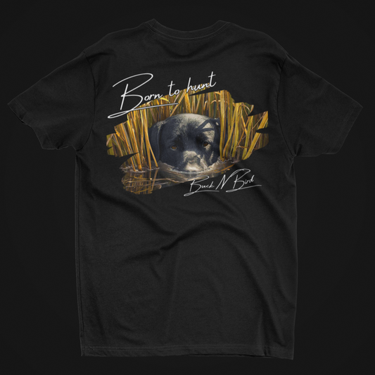 Born to hunt black lab USA-Made Ringspun Unisex T-