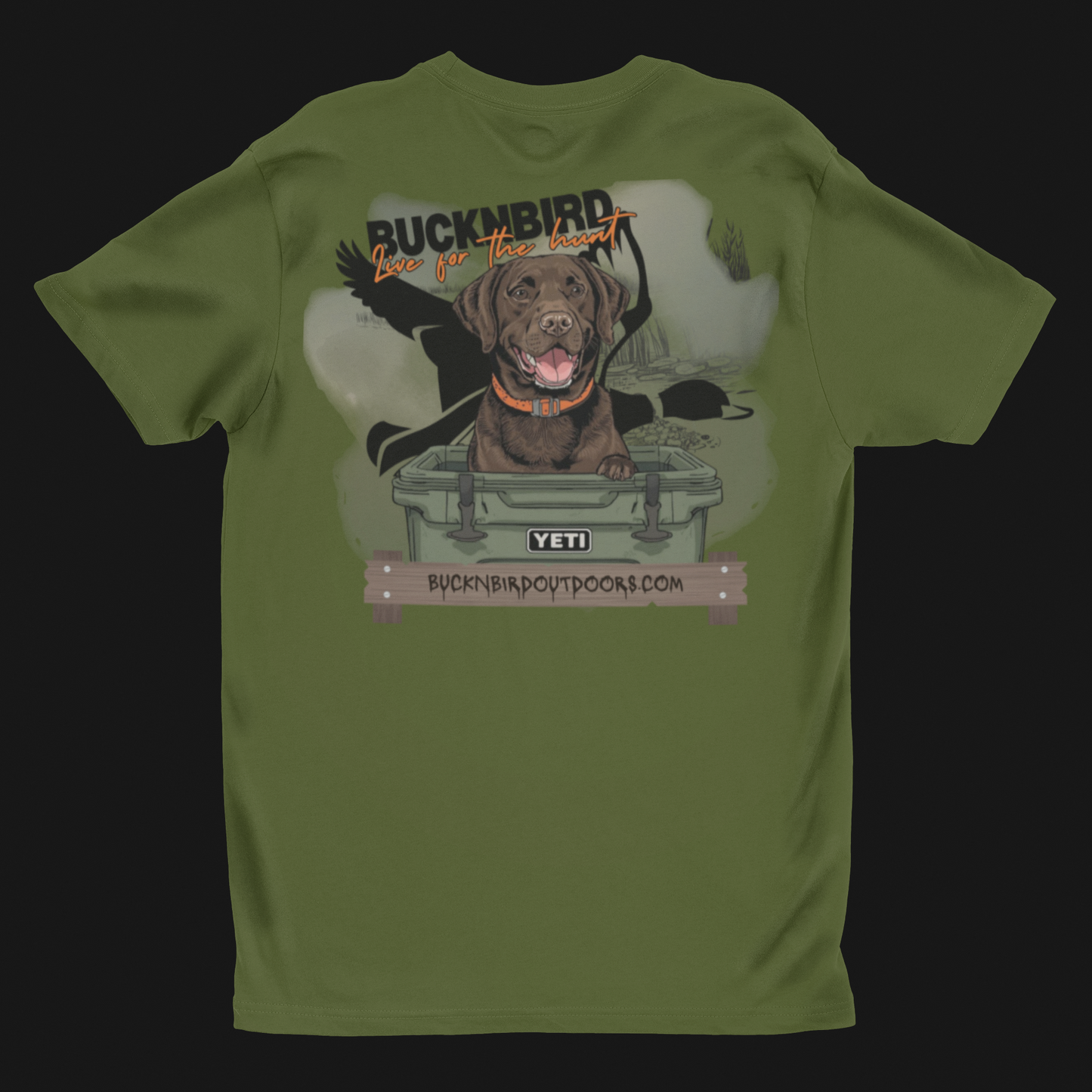Duck Hunting Labrador USA-Made Ringspun Unisex T-S