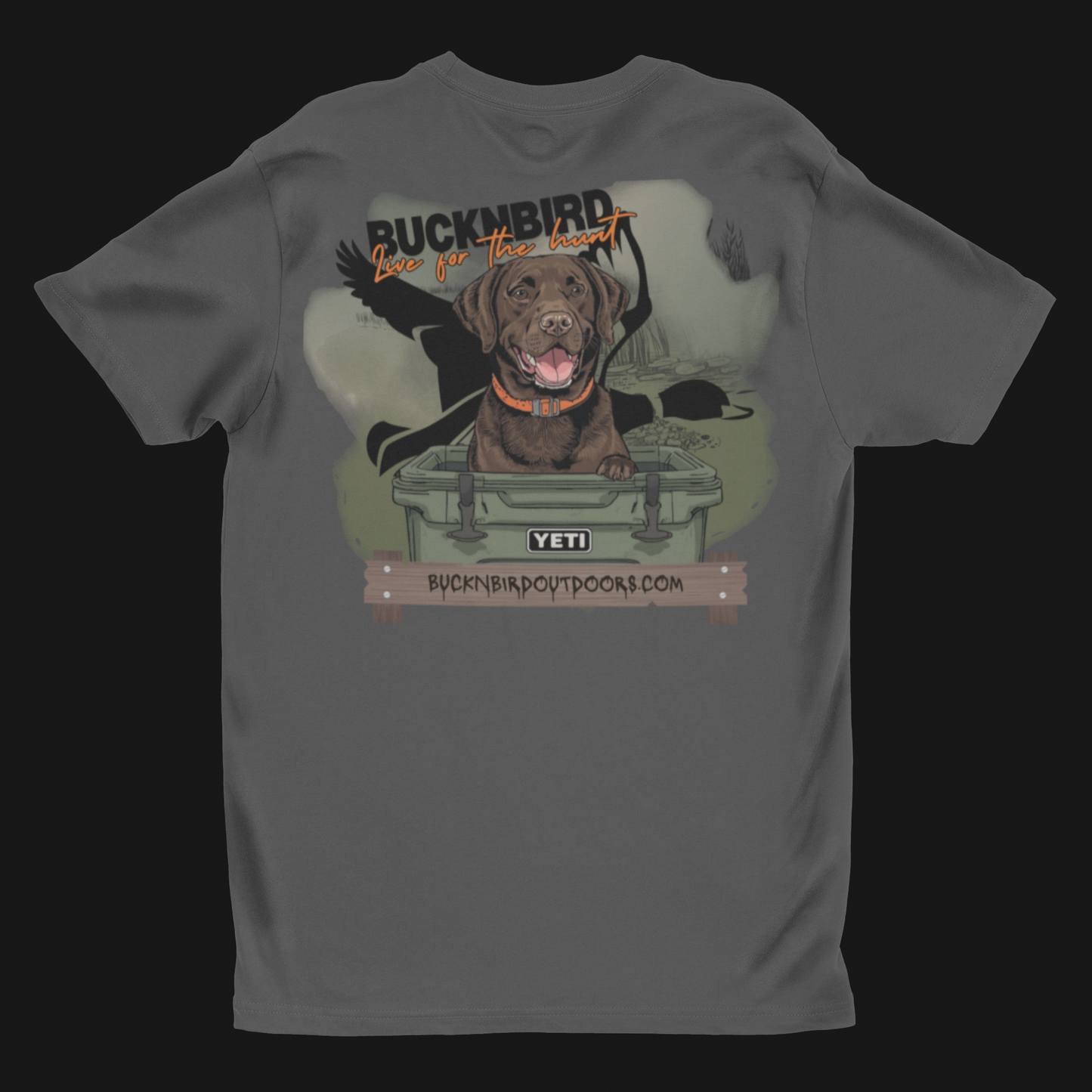 Duck Hunting Labrador USA-Made Ringspun Unisex T-S
