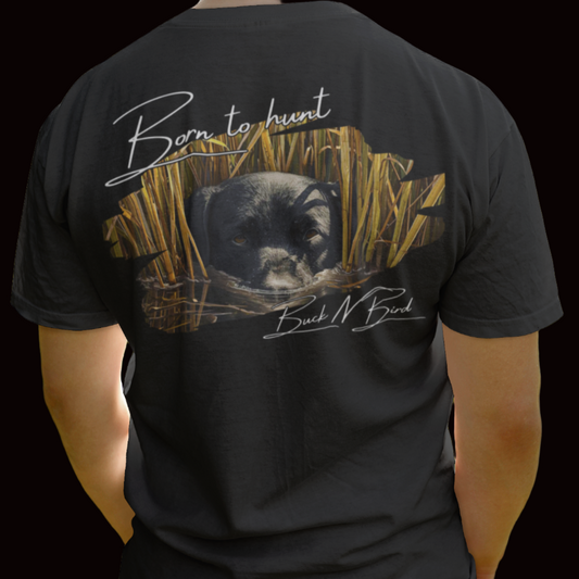Born to hunt black lab USA-Made Ringspun Unisex T-